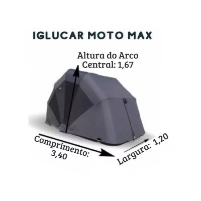 Garagem Retrátil Iglu-Moto Max Luxo
