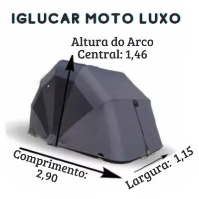Garagem RetrátiI Iglu-Moto Luxo