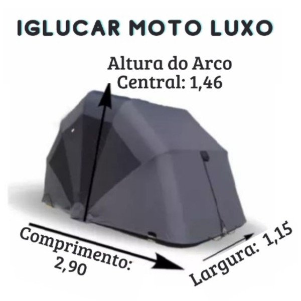 Garagem RetrátiI Iglu-Moto Luxo